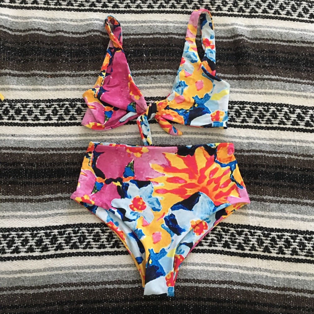 Tie Front High Waist Bikini!
